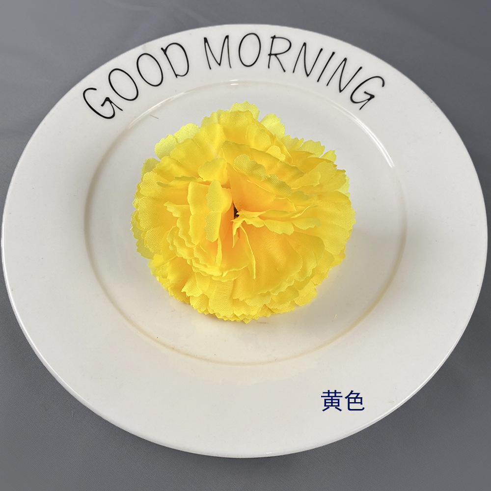 Simulación de la cabeza de la flor de clave grande ingeniería de calendula paisajismo sala de bodas del día del maestro material DIY decoración de pastel