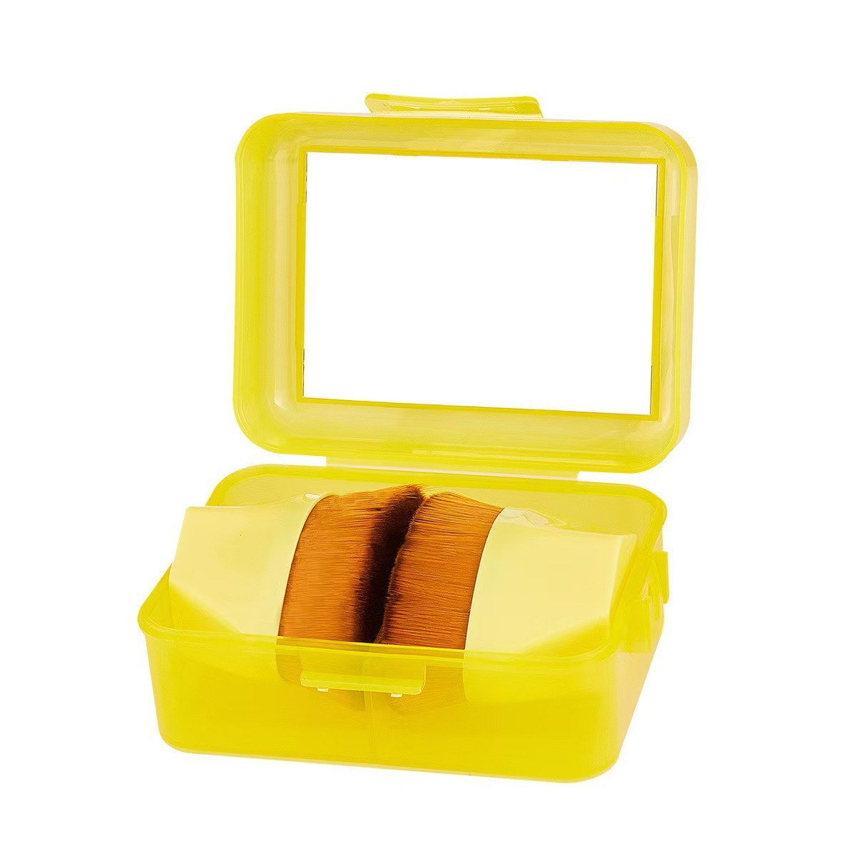 Nuevo conjunto de huevos de belleza con espejo 55 cepillo con cabeza de hongo de gota de base cepillo de huevo de belleza polvo de polvo de maquillaje