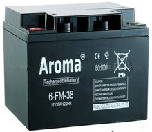 華龍AROMA蓄電池12V38AH消防系統6-FM-38機房UPS應急電源照明設施