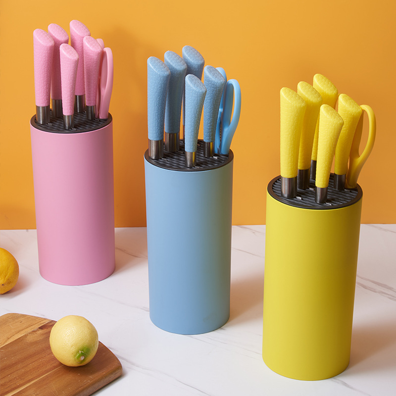 Juego de cuchillos de cocina Cuchillo doméstico Cuchillo de cocina de acero inoxidable Cuchillo multiusos Juego de seis piezas Cuchillo de chef Juego de regalo