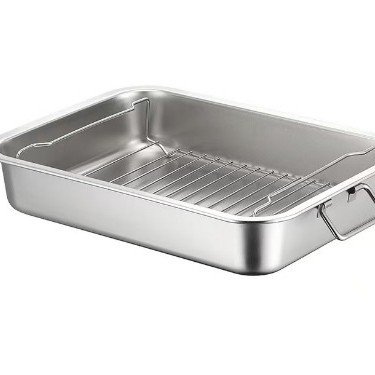 40*30CM(손잡이가 있는 스테인리스 스틸 그릴 메쉬)