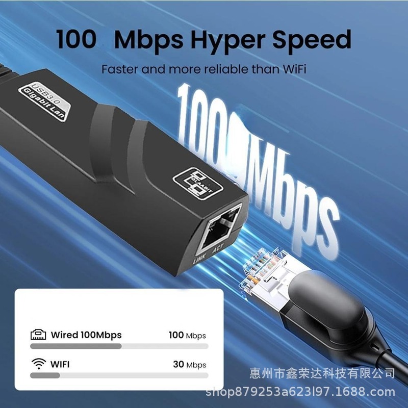 高速USB3.0百兆ネットワークカードドライブレスTYPE C回転RJ45百兆有線ネットワークカードパソコン外付け変換器|undefined