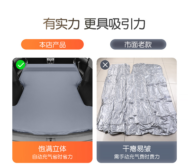 For Xpeng G9 G6 Sleeping Pad Car Inflatable Mattress Trunk Air Bed