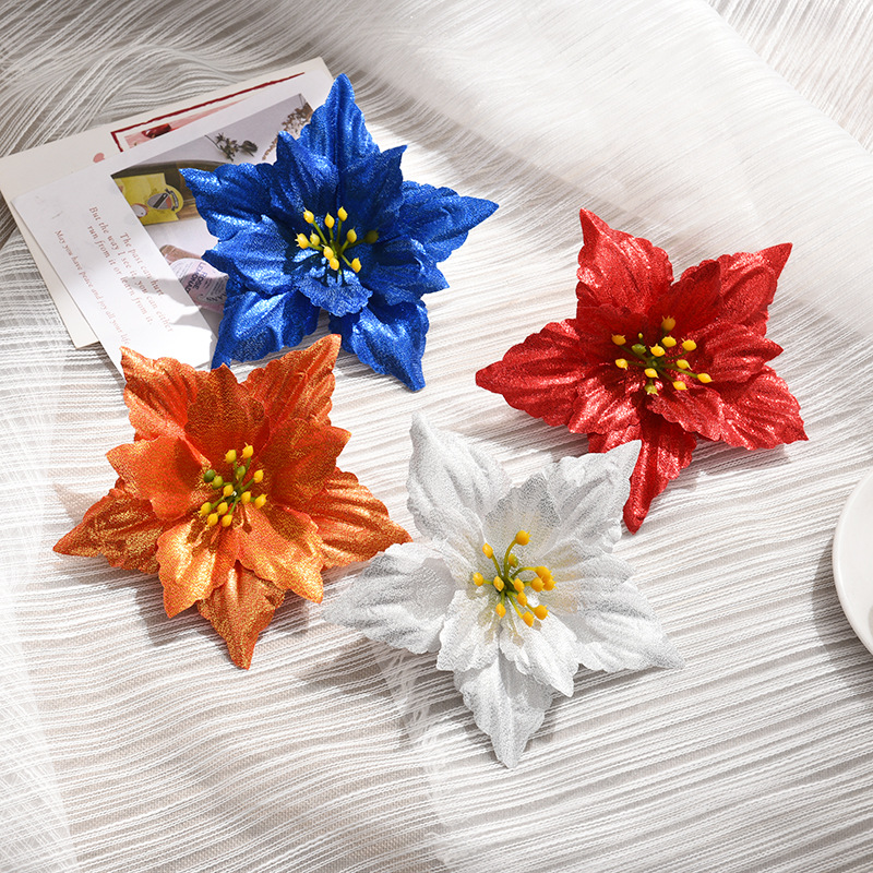 Christmas Fashion Flower Silk Flower Party 1 Piece display picture 1