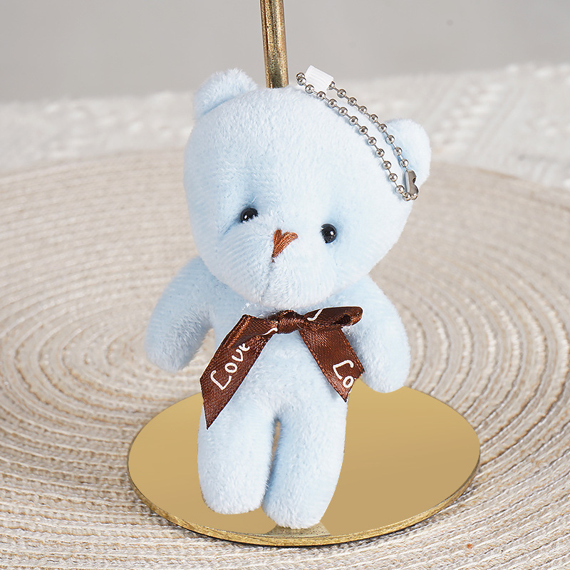 新しいかわいい熊の飾りのぬいぐるみの包みのペンダントの連体の熊の鍵は贈り物の花束の公仔のメーカーの卸売りを掛けます。|undefined