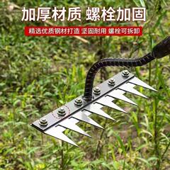 家庭用マンガン鋼肥厚土壌耕起多機能すくい除草ブレード新しい釘付きすくい農業用草ステンレス鋼