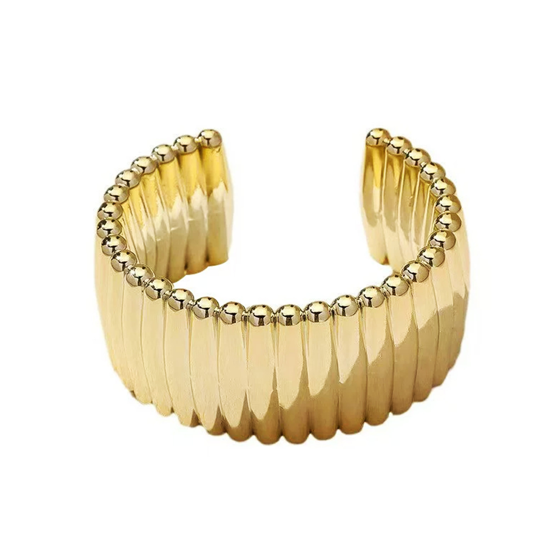 GeometricSmooth CCB Bracelet Brazalete brillante transfronterizo Joyas abiertas de acrílico europeo y americano