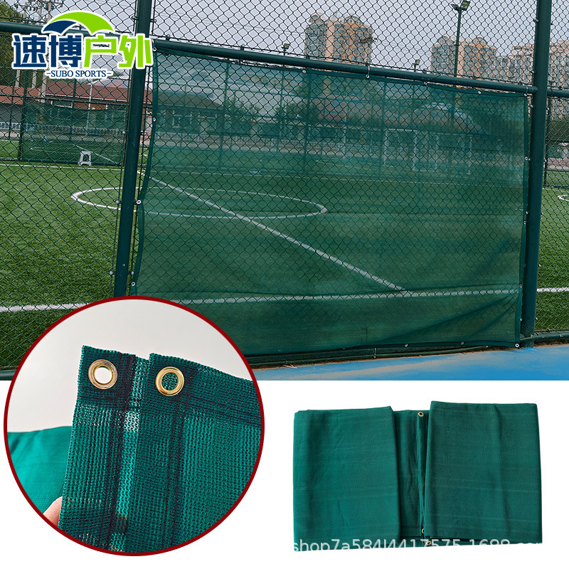 Windproof Net Fence Dark Green Stadium Windproof Dust Suppression Net Pe Outdoor Tennis Court Flexible Windproof Net Sandproof Net