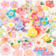 Bright Face Peach Blossom Branch Daisy Full Series Flowers Ice Penetration Egg Flower Peony Sunflower Resin Material Accessories Hair Accessories
