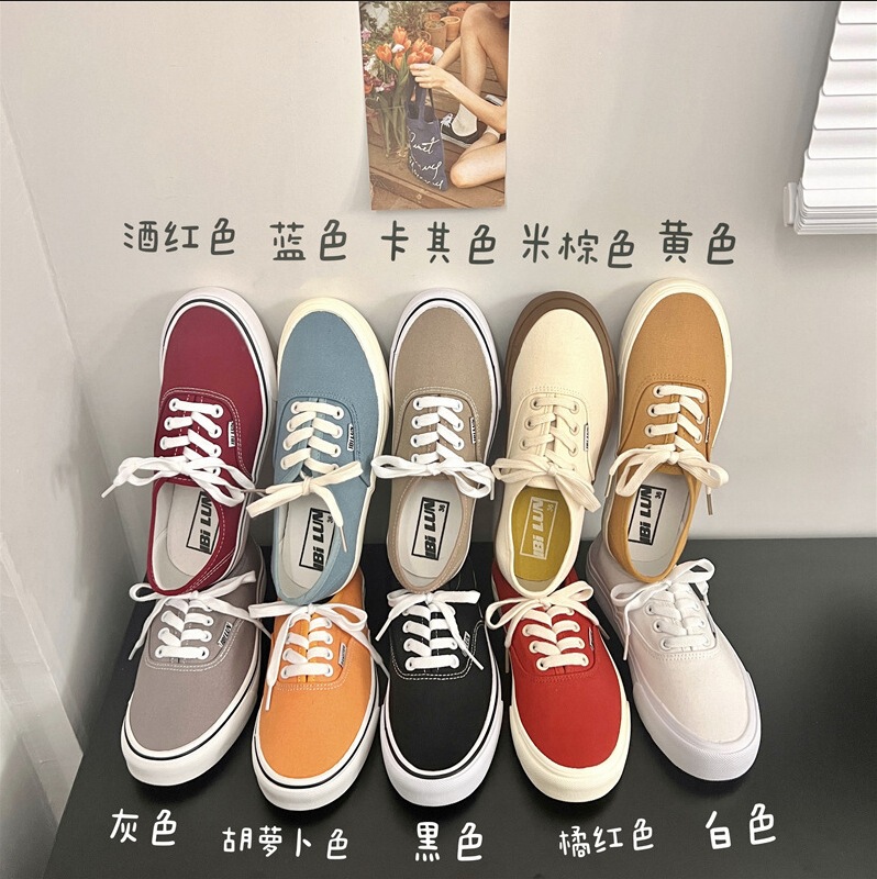 2024 summer new canvas shoes women Anaheim casual white shoes ins low skateboard shoes -608