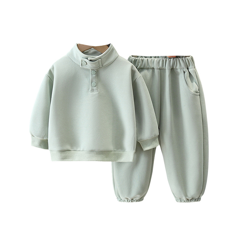 5985 traje de niño ropa de otoño 2024 nuevo suéter de cuello redondo para niños bebé primavera y otoño moda hermosa moda extranjera