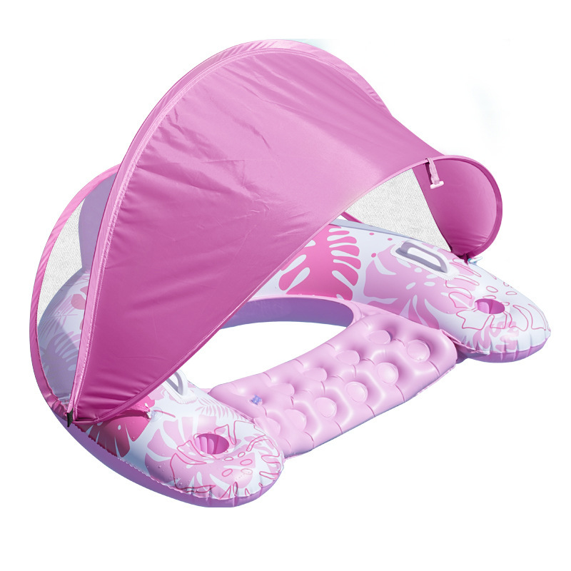 Transfronterizo spot piscina inflable flotante fila plegable agujero redondo al aire libre cama flotante para adultos y niños colchones flotantes al por mayor