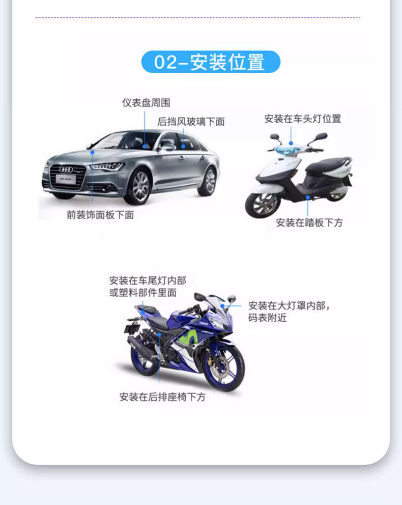 Beidou Gps Satellite Locator 4g Smart Car Anti-Theft Tracker Electric Vehicle Motorcycle Vehicle Tracking Device