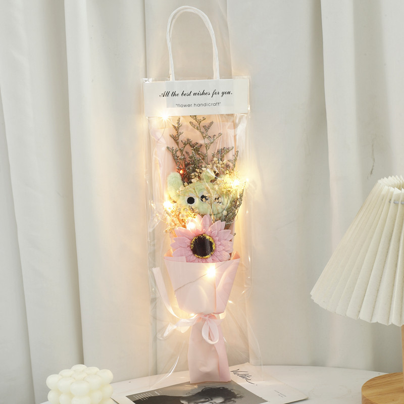 Bolsa del día de la madre muñeca de tres ojos, ramo seco de muñecas, regalo de cumpleaños de San Valentín para novia, esposa y novia