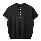 ZH8106-B夏季百搭T恤休闲短款男装老钱风通勤针织短袖OLO衫，男装针织衫/毛衣，星座614