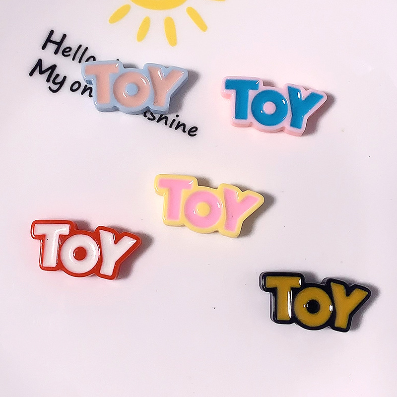 Nuevo alfabeto inglés marca diy accesorios de resina crema pegamento para el cabello clips para el cabello accesorios de taza para teléfonos móviles material de hebilla de zapatos