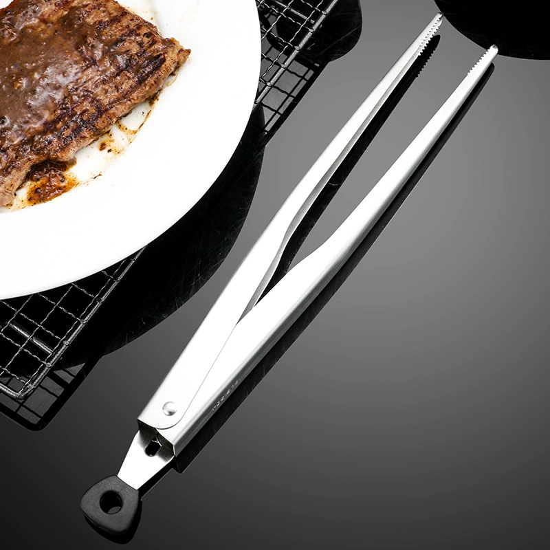 Тонкий рот телескопический 304 из нержавеющей стали пищевой зажим пищевой зажим барбекю зажим кухонный жареный стейк зажим специальный зажим для барбекю