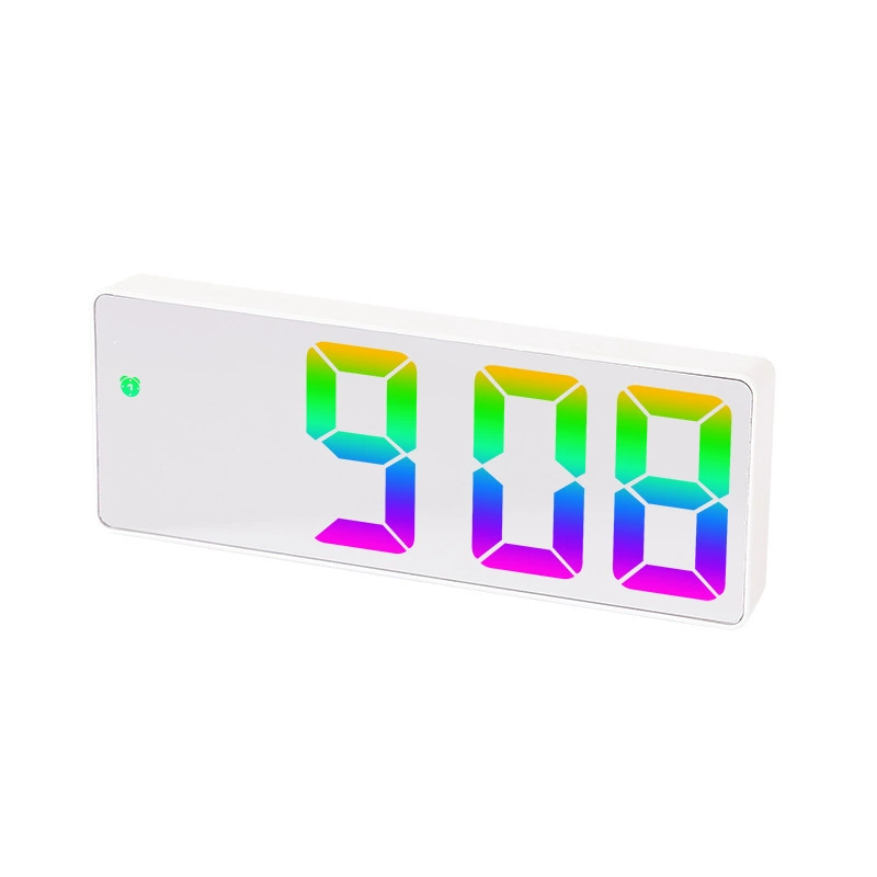 Электронные часы INS 0725 — LED крупные цифры, смена цвета RGB, большой экран будильник