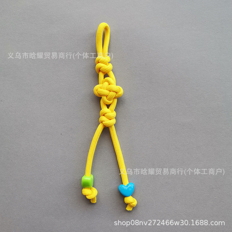 原创多巴胺中国风箱包挂件miu系挂绳钥匙扣手机书包挂饰手工编绳|undefined