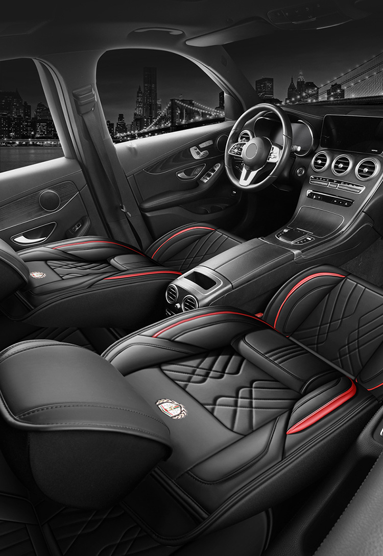 25 New Car Seat Cushions, Universal for All Seasons, Fully Surrounded by Nappa Leather Car Cushions, Five-Seater Car Cushions and Seat Covers for Drop Shipping