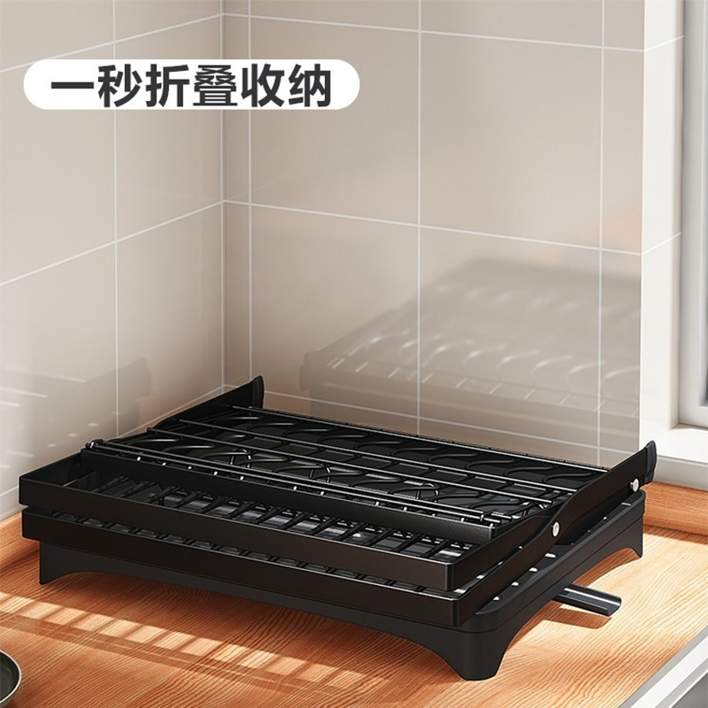 Estante de platos de cocina, estante de palillos en forma de X para almacenar platos plegables, estante de drenaje, estante de platos multifuncional para el hogar