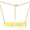 Universal fashionable necklace stainless steel with letters