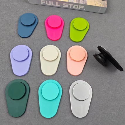 Эллиптическая сплошная магнитная всасывание прозрачная подставка подушки безопасности телескопическая складная подставка для iPhone15pro яблоко 14