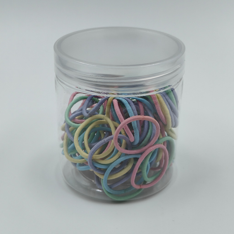 Fábrica directa enlatada de alta elasticidad no daña cabello de cabello de chicas anillo de toalla simple banda de goma cabello de cabello anillo de cabello de bebé