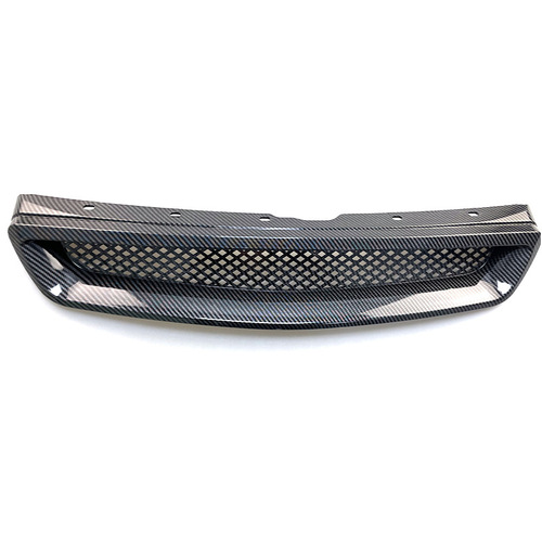 Cross-border car modification ABS black grid grille center grille suitable for Honda Civic 99-00 air intake grille