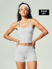 High quality nylon-frost gray vest shorts