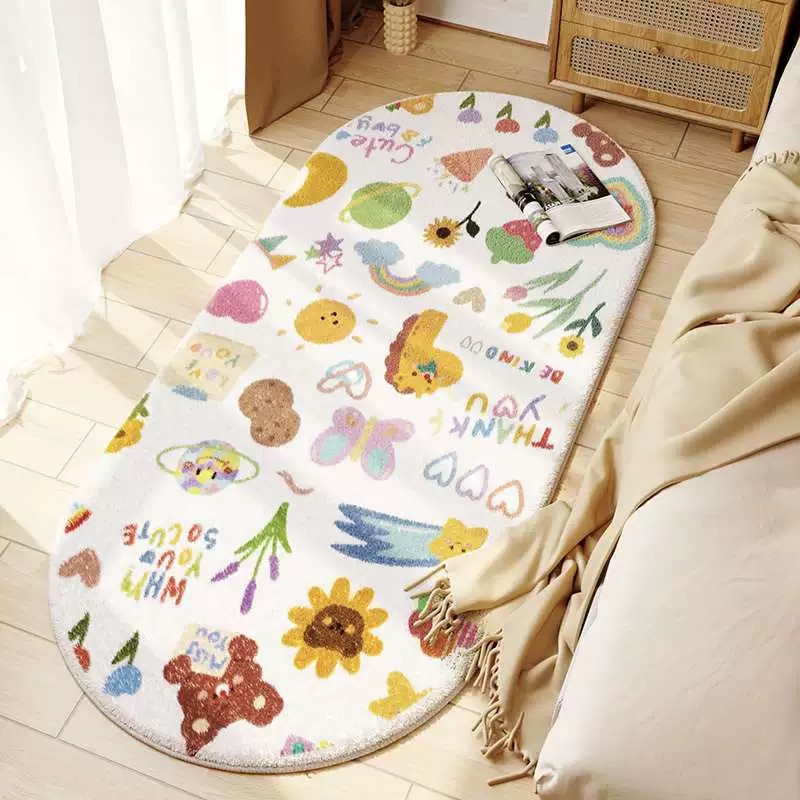 Bobo Dot Little White Horse - 타원형 도트 셰르파 바닥