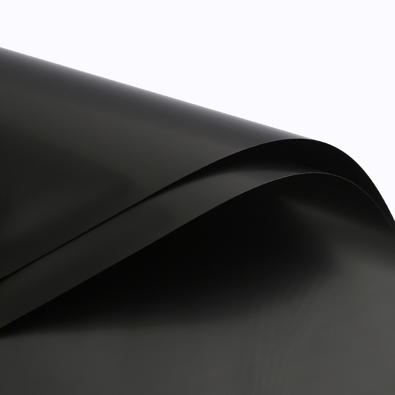 Papel de embalaje de color sólido-negro; 58*58cm