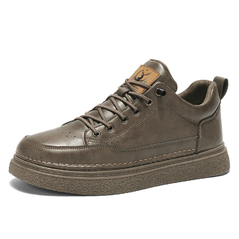 Zapatos coreanos de skate para hombres, zapatos de moda para jóvenes, elásticos, zapatos de conducción planos, zapatos deportivos casuales para hombres.