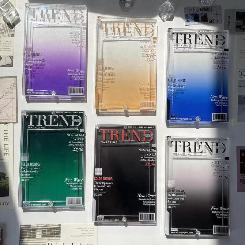 Magazine Photo Frame Acrylic 3-inch Small Card Bealon Ornaments Storage Frame Display Frame Card Frame Gumei Card Set Stand
