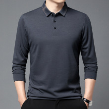 商场同款精纺100纯羊绒衫男士t恤2025秋冬贴身打底衫羊毛衫男翻领