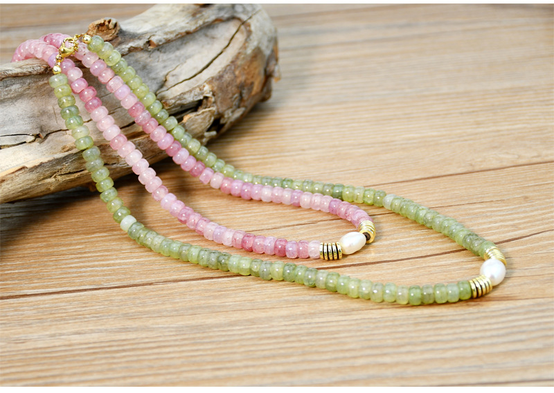 1 Piece Fashion Solid Color Artificial Crystal Beaded Womenu0027S Necklace