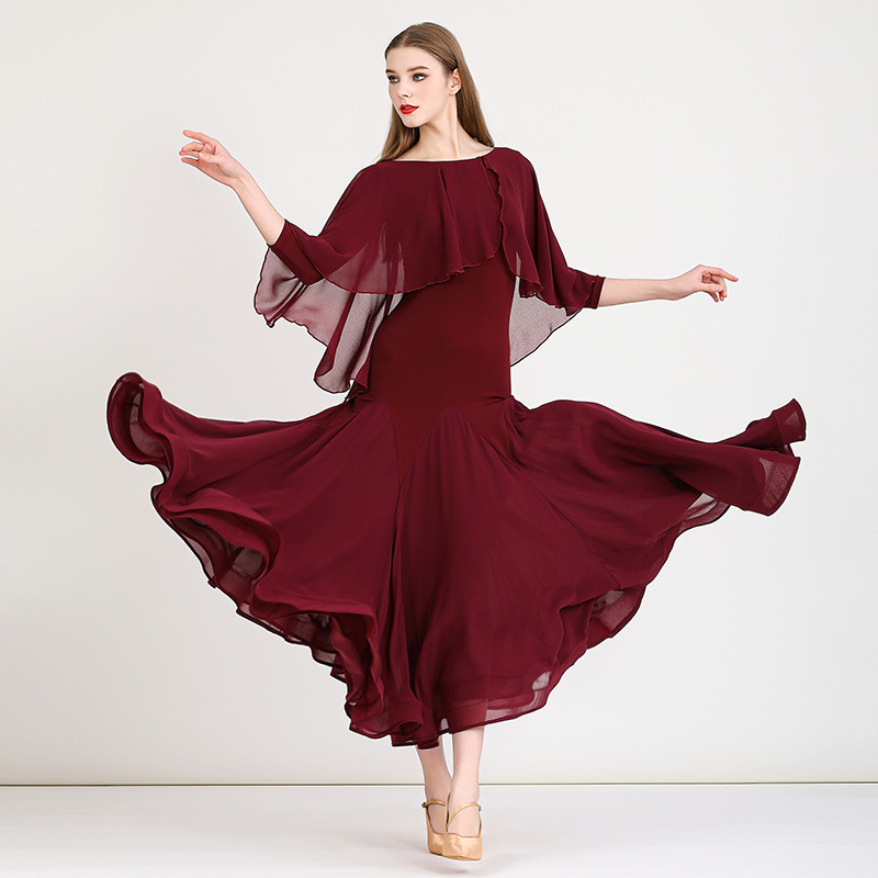 Meiyu Medieval Aesthetic Modern Dance Dress My891 Ballroom Dance Clothing Practice Performance Clothing Waltz Clothing