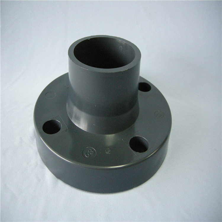 环宇锚牌管UPVC一体法兰国标PVC整体法兰工业耐酸碱化工用深灰色