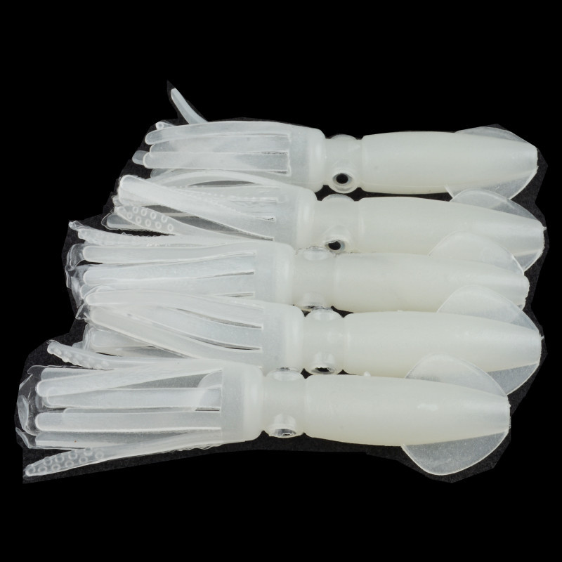 Sea fishing luminous squid bait soft bait squid 9.5cm/9.3g green soft Luya bait fake bait boat fishing 4