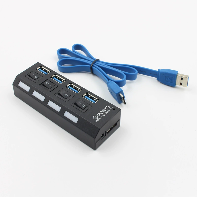 Разветвитель USB3.0 HUB 3,0 высокоскоростное расширение 4 порта с независимым коммутатором 3.0HUB HUB