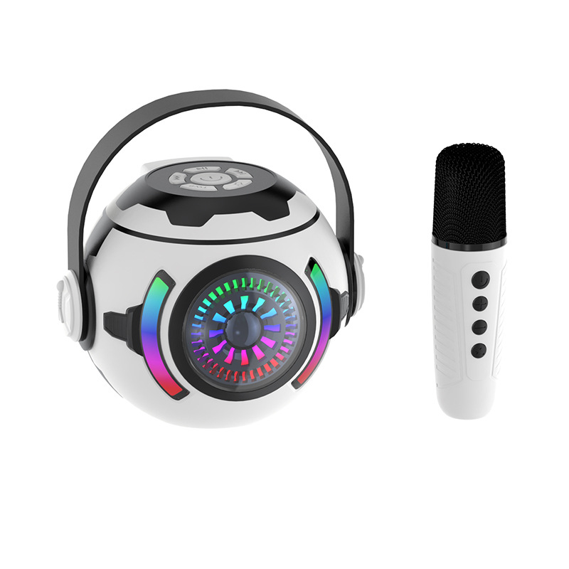 Nuevo altavoz KM-V33 transfronterizo con Bluetooth, subwoofer estéreo, luces de colores, mini altavoz portátil y práctico para uso en exteriores.