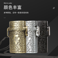 スポット卸売浴血ギャングシェルビーシガレットケース粗中細三目的金属シガレットケース 20 個粗いストラップ付き
