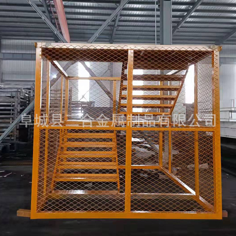 安全梯笼建筑工地专用爬梯 桥梁建筑施工脚手架式防护爬梯钢架-阿里巴巴