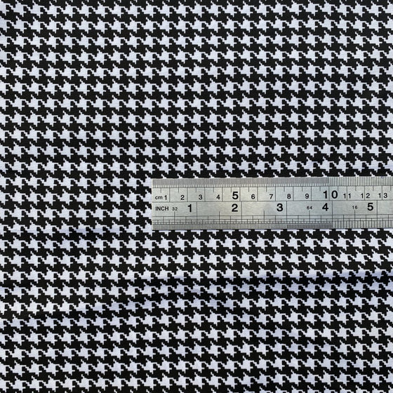 Polyester Houndstooth Printed Fabric Shoes Material Hat Fabric Plain Peach Skin Printed Fabric Plaid Fabric