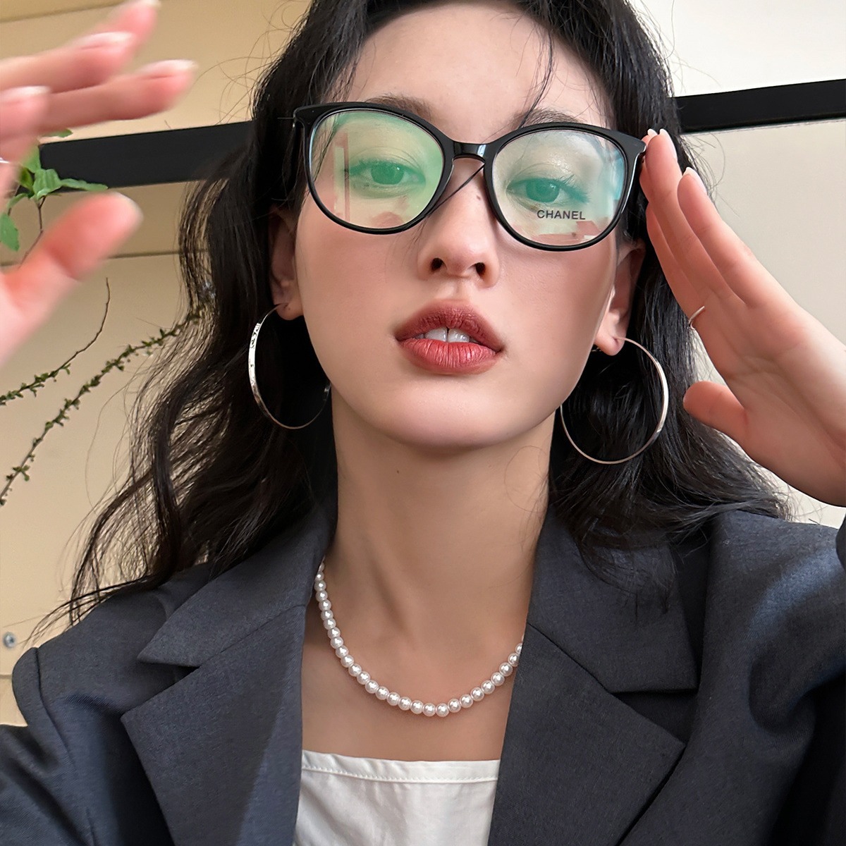 歐美復古誇張大耳圈女精緻時尚氣質耳圈小眾高級感銀針耳飾新