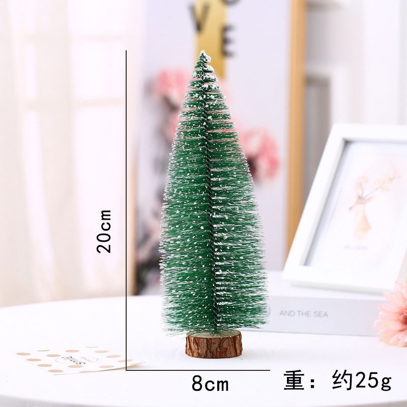 Mini Árbol de Navidad de Escritorio de PVC Decorativo