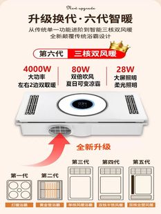 Good wife double wind warm bath lamp heating integrated ceiling exhaust fan lighting integrated bathroom bathroom heater