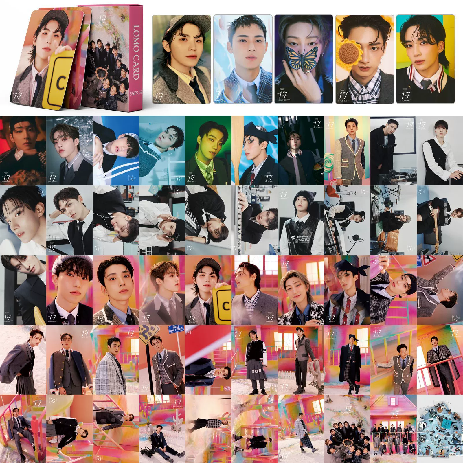 55 SEVENTEEN Card 17 здесь Xu Minghao Cui Shengche