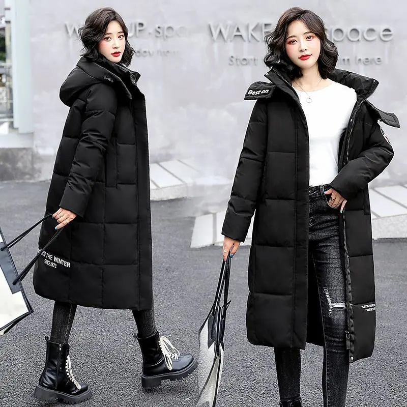 Women's Clothing Off season clearance winter brand Warm jacket jacket women's high end Korean style casual thick cold proof fashionable knee length coat_voghion.com