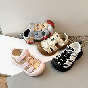 Summer New Boys Baotou Hollow Sandals Girls Breathable Children Beach Shoes Baby Sandals Baby Shoes